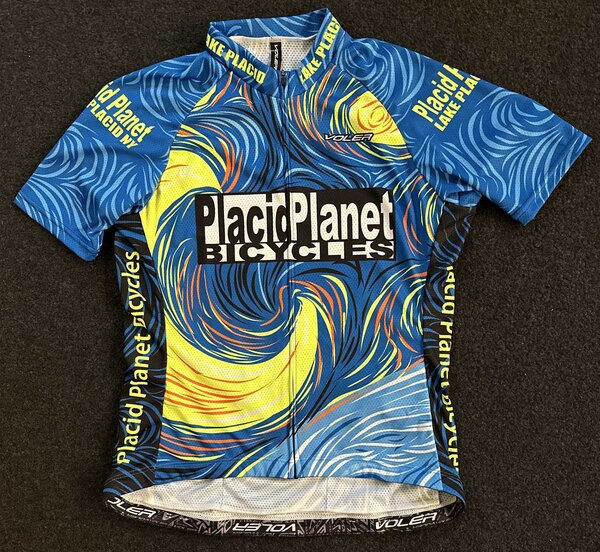 Placid Planet Bicycles Starry Night in Blue and Yellow Women's Jersey