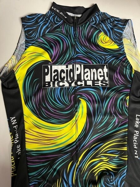 Placid Planet Bicycles Jewel Tone Starry Night Sleeveless Men's Jersey