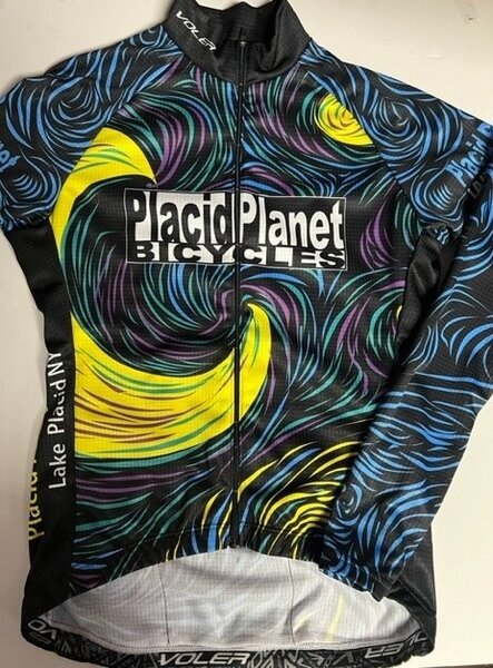 Placid Planet Bicycles Jewel Tone Starry Night Thermal Women's Jersey