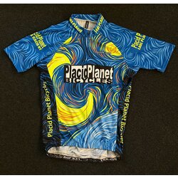 Placid Planet Bicycles Starry Night in Blue and Yellow Men's Jersey