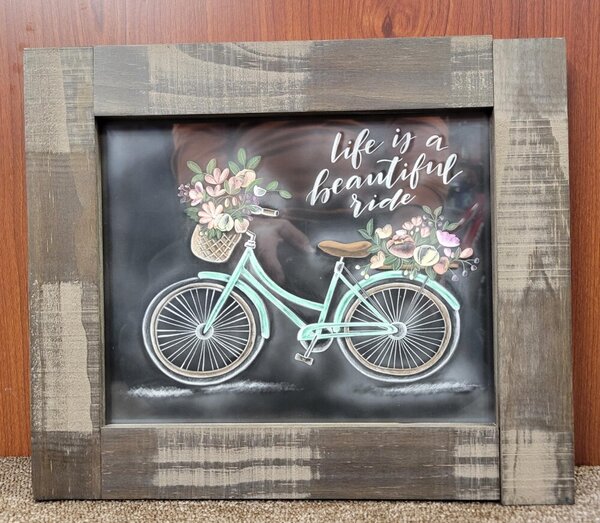 Bisesi's Bicycle & Fitness Framed Chalk Boss Picture