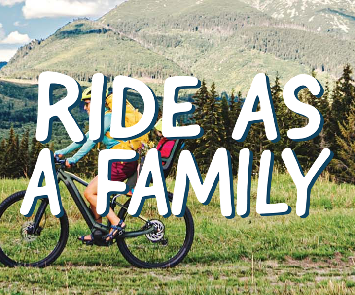 An image of a family bike riding