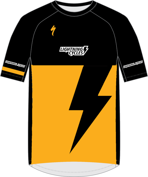 Specialized Lightning Cycles Custom All Mountain Jersey Org/Blk
