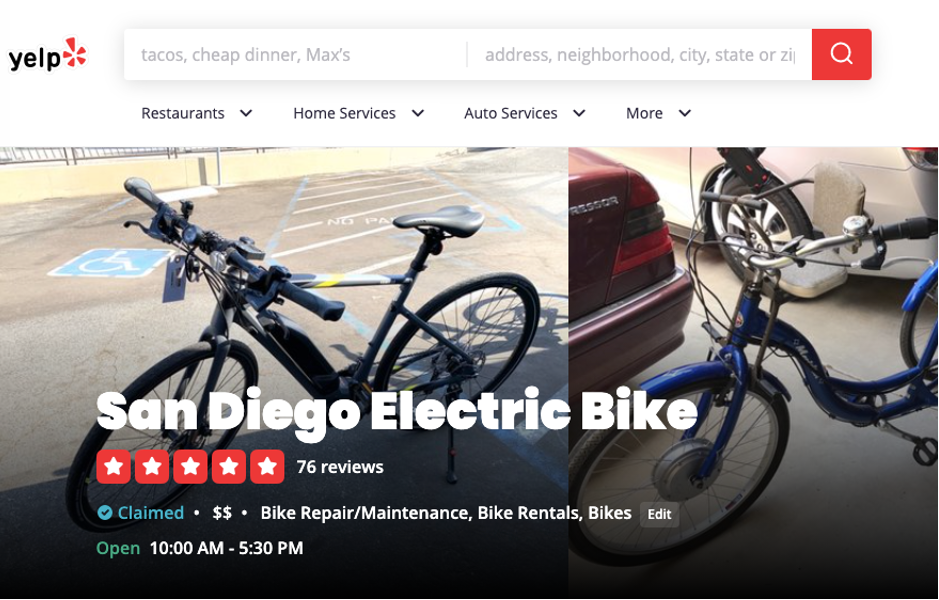 Electric Bike Stores San Diego