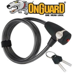 On Guard OnGuard, OG 5502, Coil cable with key lock, 12mm x 185cm (6')
