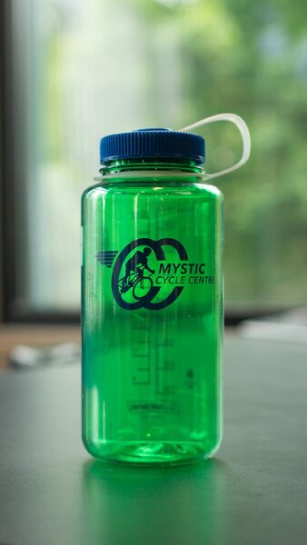 Mystic Cycle Centre MCC Logo Wide Mouth Nalgene Bottle
