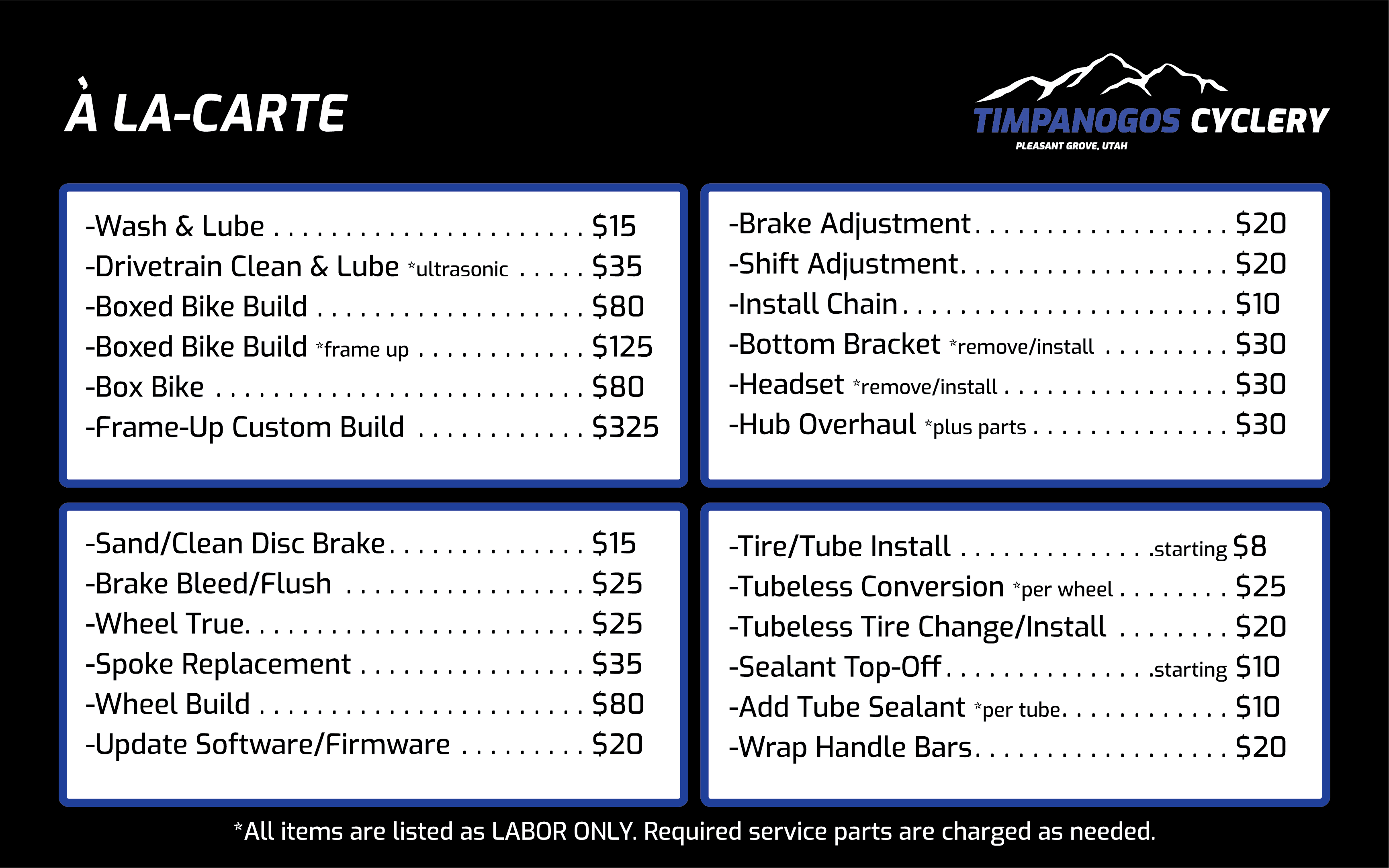 Bike Service & Repair Timpanogos Cyclery Timpanogos Cyclery
