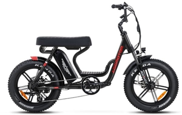 Addmotor M-66 R7 Step Through Electric Moped - Black - DEMO
