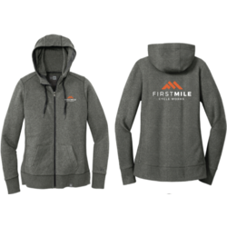First Mile Cycle Works FMCW New Era Ladies French Terry Full-Zip Hoodie