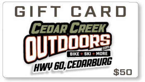 Cedar Creek Outdoors $50.00 GIFT CARD