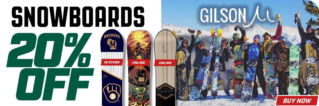 End of Season Gilson Snowboard Winter Closeout Sale