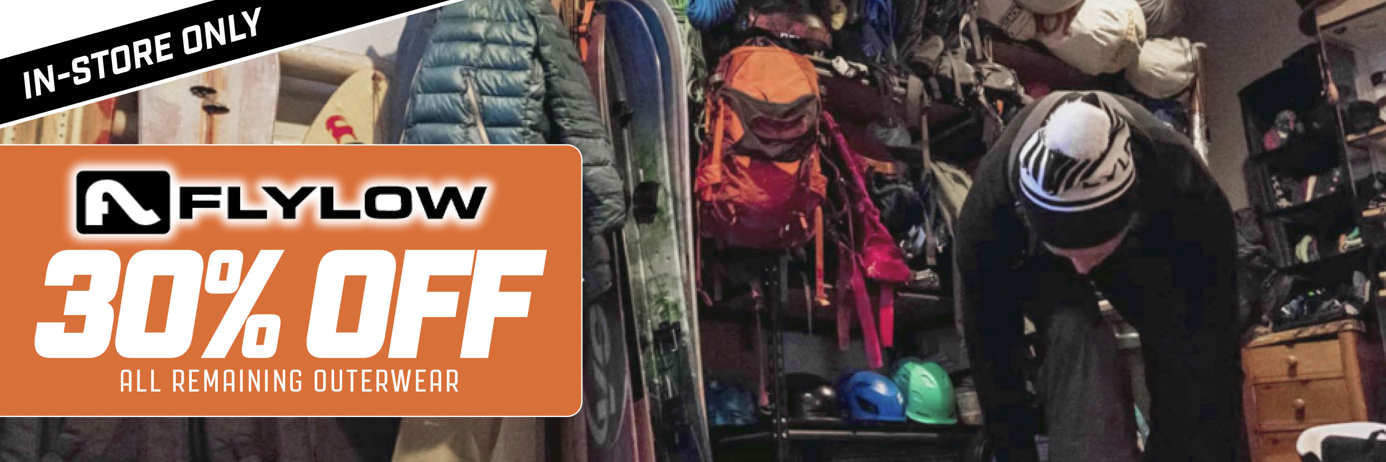 End of Season Winter Flylow Ski Snowboard Apparel Closeout Sale Discount in Cedarburg, WI