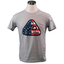  Ride On Bikes American Flag T-Shirt