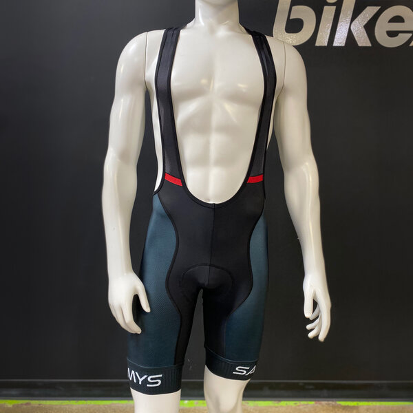 Sammy's Bikes Castelli Competizione Bib Short, Black w/White Sammy's Cuff Logo