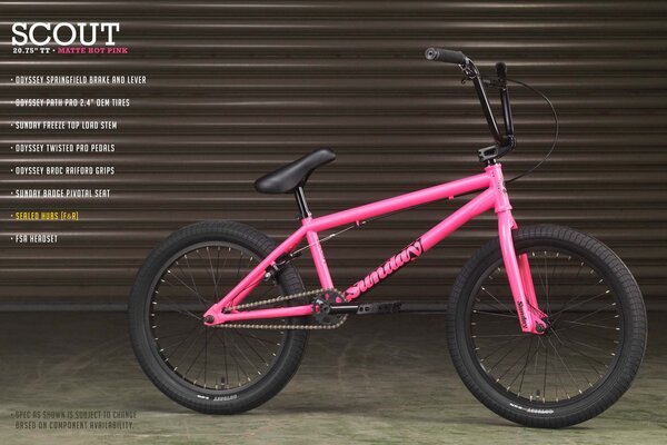 Sunday 2023 SUNDAY SCOUT Matte Hot Pink with 20.75" tt