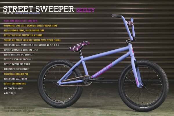 Sunday 2023 SUNDAY STREET SWEEPER - JAKE SEELEY SIGNATURE Matte Blue Lavender with 20.75" tt in LHD
