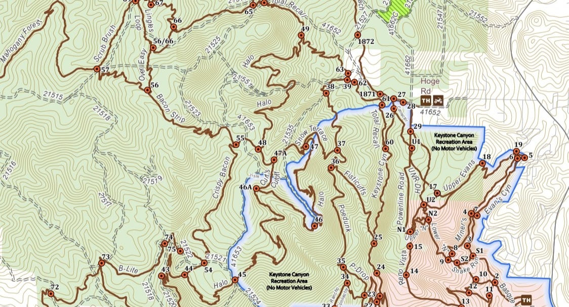 Peavine Mountain Trail Network