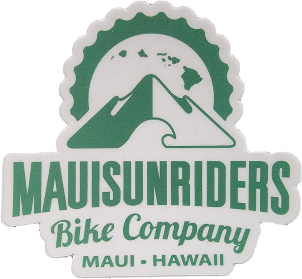 Maui Sunriders Bike Co MSBC Sticker Logo Green 3'' 
