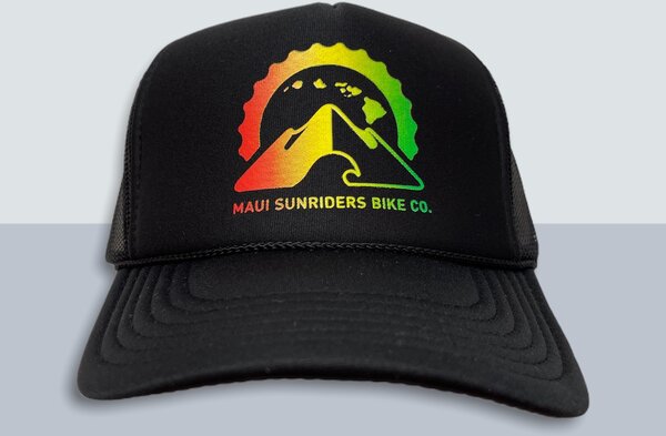 Maui Sunriders Bike Co Hat MSBC Logo Black / Rasta
