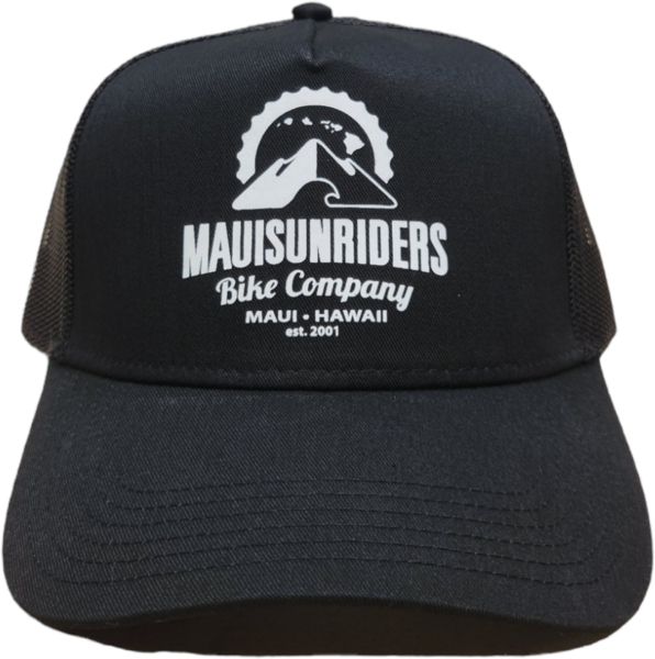 Maui Sunriders Bike Co Hat MSBC Logo Black/White