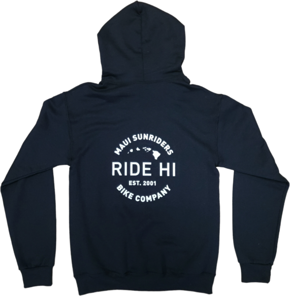 Maui Sunriders Bike Co Sweatshirt MSBC Ride HI Black