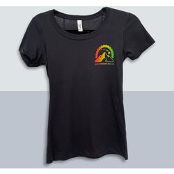 Maui Sunriders Bike Co T-Shirt Women's MSBC Rasta Islands Black