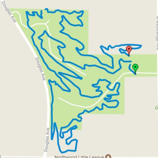 map of Maple Hills trail