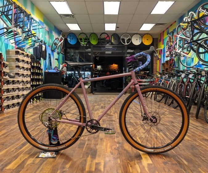 Custom bike on the sales floor