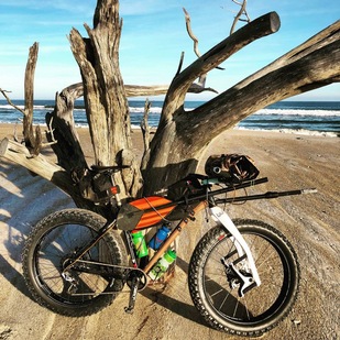 fat bike on beach