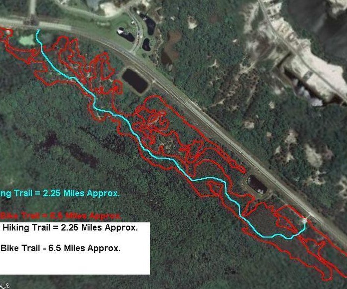 Graham Swamp SE Mountain Bike Trail map