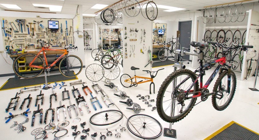 Bicycle repair classroom