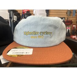 Highroller Cyclery Highroller LT Blue 5 panel Hat