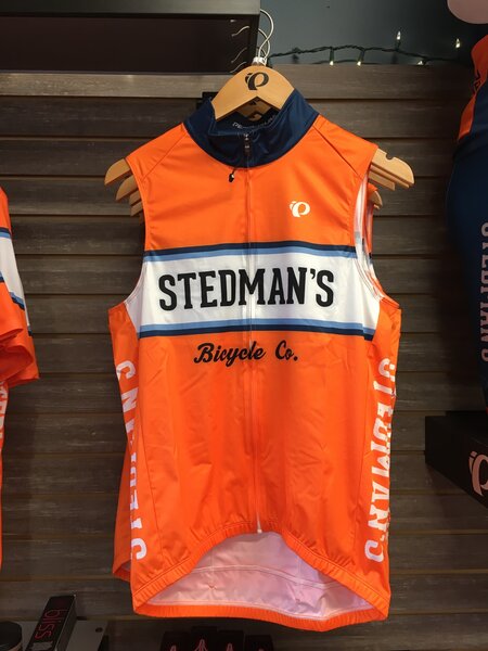 Stedman's Bike Shop Shop Orange Elite LTD Wind Vest w/Pockets