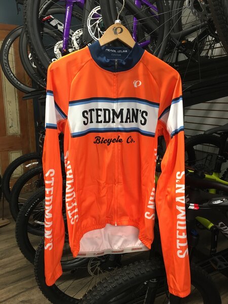 Stedman's Bike Shop Shop Orange Elite LTD Thermal Jersey LS