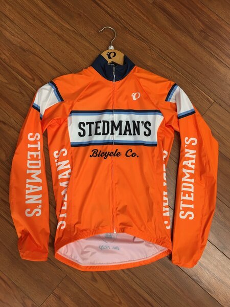 Stedman's Bike Shop Shop Orange Elite LTD Wind Jacket - No Pockets - XS
