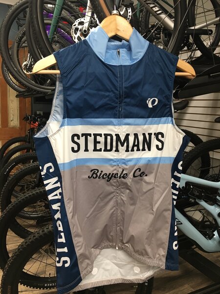 Stedman's Bike Shop Shop Blue Elite LTD Wind Vest - w/Pockets