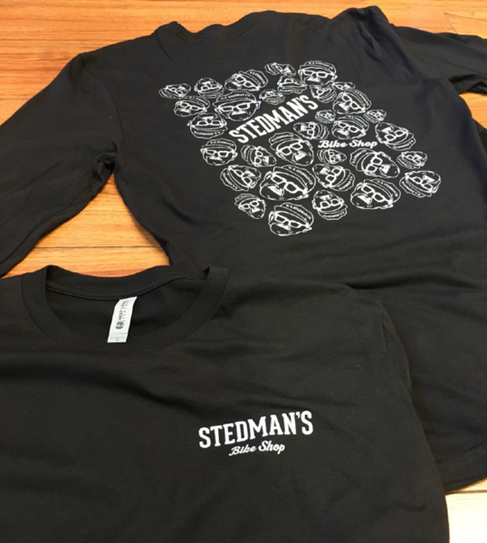Stedman's Bike Shop 2023 Everett Heads Black w/ Grey LS T-Shirt