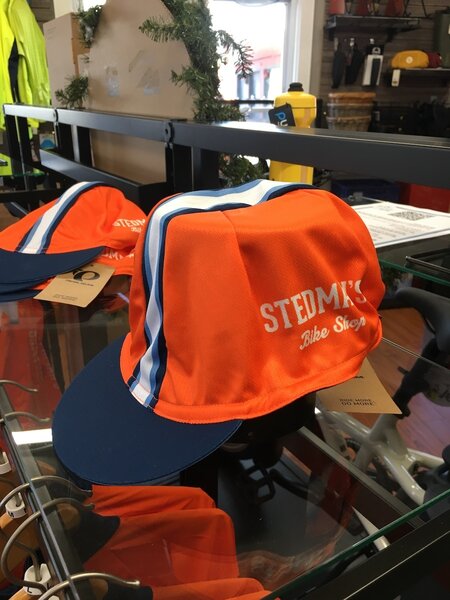 Stedman's Bike Shop SBS Orange Cycling Cap - 3 Panel