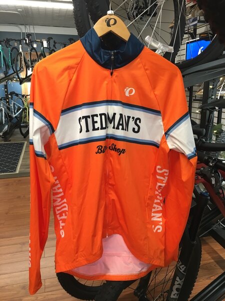 Stedman's Bike Shop SBS Orange Elite Wind Jacket - w/Pockets