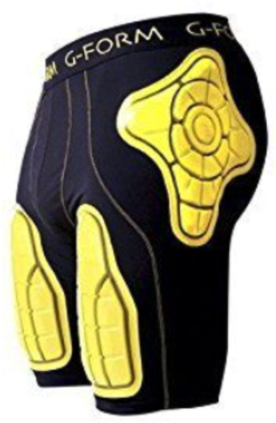 G-Form Crash Shorts XL Yellow