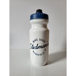 Stedman's Bike Shop Shop Bottle Retro Logo White 21oz