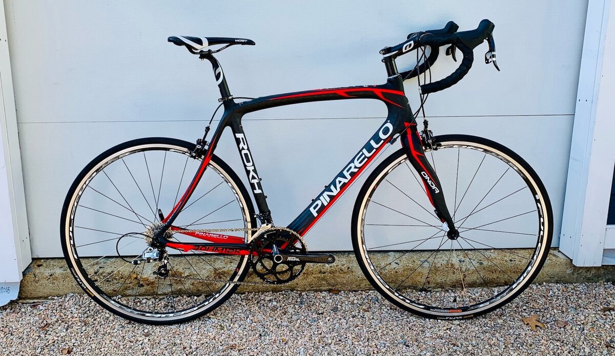 Pinarello Pinarello Rokh 55cm Black and Red USED Stedman's Bike Shop