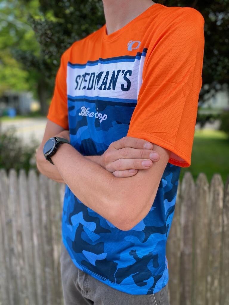 Stedman's Bike Shop Stedman's Summit Top Blue Camo/Blz Org SS Stedman's Bike Shop