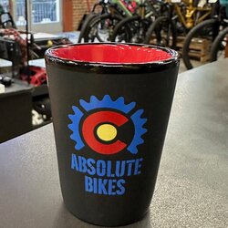 Absolute Bikes Custom 25th Anniversary Shot Glass