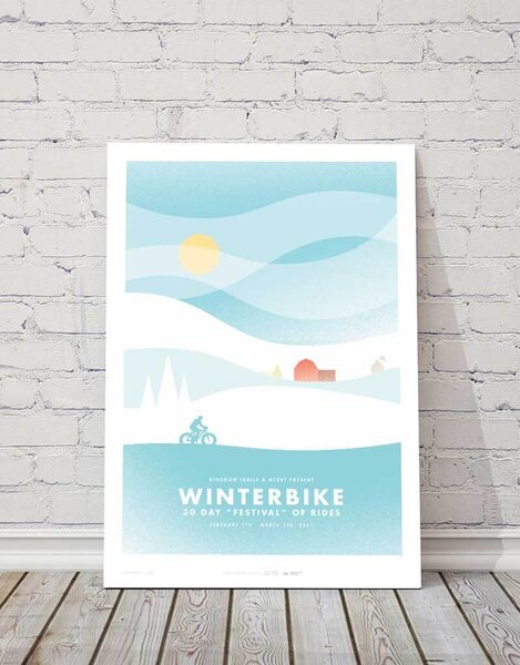 MTBVT MTBVT Limited Print 13x19 Winterbike 2021 "Festival of Rides"