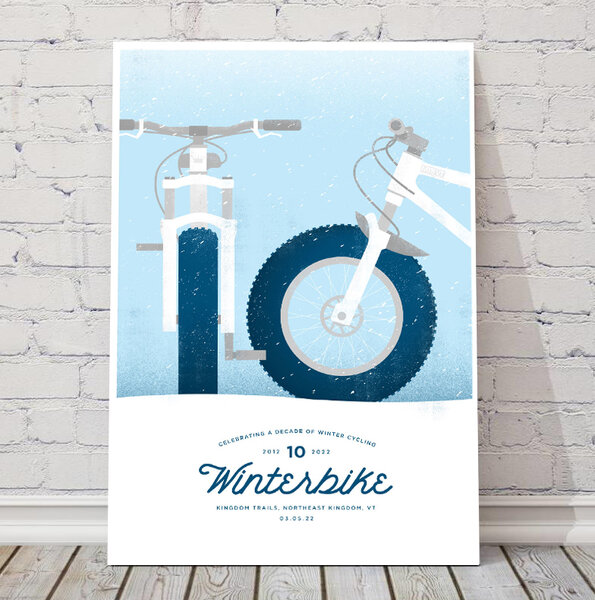 MTBVT MTBVT Limited Print 13x19 Winterbike 2022 "10th Anniversary"