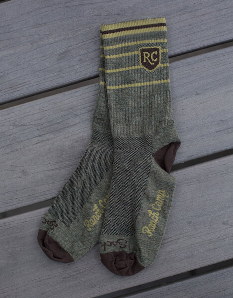Ranch Camp Crest Socks (Olive)