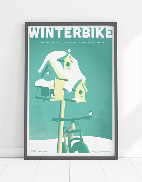 MTBVT MTBVT Limited Edition 13x19 Print Winterbike 2023 "Bird House"