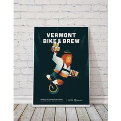 MTBVT MTBVT Limited Print 13x19 VT Bike & Brew 2017