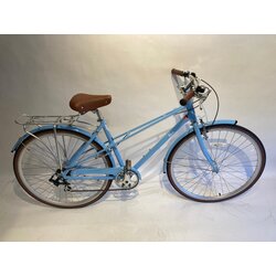 Fuji Light Blue League Aluminum City Bike w/ Fenders and Rack